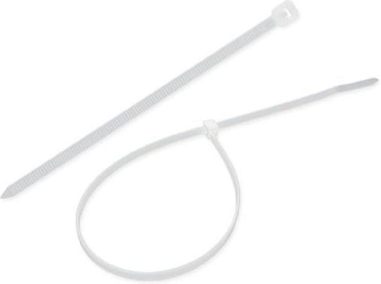 Elektro Plast Пластмасови Кабелни Аксесоари 200mmx2.6mm в Бял Цвят 100 бр 25-200
