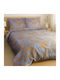 Darymex Set Huse Pentru Pilote 100% Bumbac 220x200cm Superdublu Cu 2 Fețe De Pernă Gri