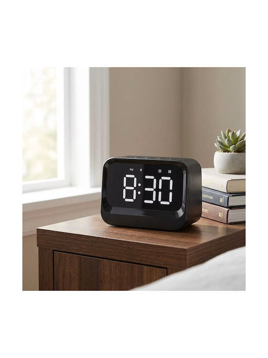 Denver Tischuhr Digital LCD mit Wecker Schwarz EC-54B