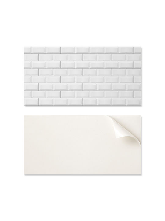 Wandsticker Vinyl Paneel 100x50 cm Ziegel