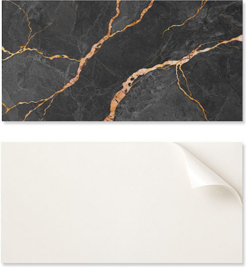 Panou Decorativ Autocolant Vinilic pentru Hol 120x60 cm Elegant Marmură cu Venații