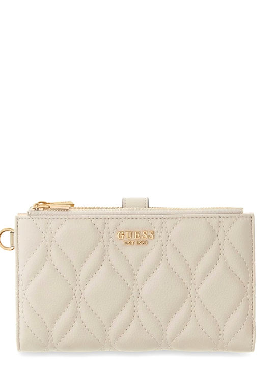 Guess Maxine Голяма Дамска Портфейл за Карти Бежов Guess Maxine Голяма Дамска Портфейл за Карти Бежов