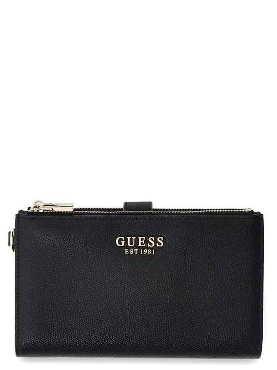 Guess Amorette Голяма Дамска Портфейл за Карти Черен Guess Amorette Голяма Дамска Портфейл за Карти Черен