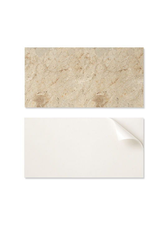 Vinyl Panel Sticker Print Living Room 100x50 Natural Stone Design