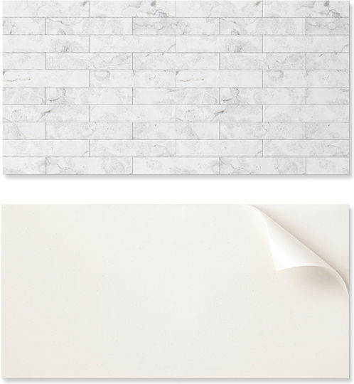 Vinyl Floor Sticker Kitchen Graphics 100x50 Cm Marble Pattern