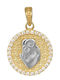 Hängendes Charm Tierkreiszeichen Widder aus Weißgold 9K mit Zirkon
