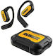 DEWALT EF-DXMA190-2096-DWG Open Ear Bluetooth Handsfree Headphones with Sweat Resistance and Charging Case Black