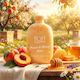 Fluff Peach Bubble Bath Gel with Honey 250ml