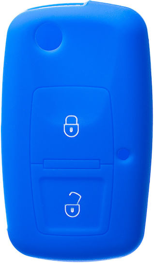 Silikon Schlüsselhülle VW Skoda Seat Blau