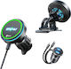 Lisen Car Holder Wireless Charger W116 Yl0225060018 Air Vent Dashboard Cooling Fan 25w Qi2.2 Black