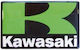 Autocolant Kawasaki Verde Relieful 5x3cm
