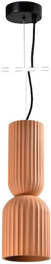 Inlight Hanging Light Red with E27 Socket 15x15x43.5cm