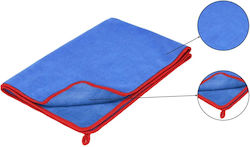 Dedra Car Microfiber Drying Cloth 450gsm Blue 90x60cm Dedra Car Microfiber Drying Cloth 450gsm Blue 90x60cm