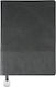 Flexy Faux Leather Dyed Edges & Metal Detail Set 40 Notebooks 112 Sheets Ruled Black Personalized