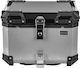 Motowolf Mb15 Motorrad-Topcase Aluminium 45l Wasserdicht Silber