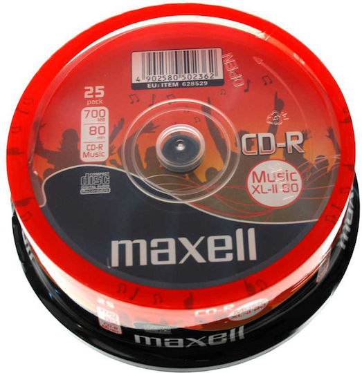 Maxell Music CD-R inscriptibil Cutie pentru prăjituri 1 buc