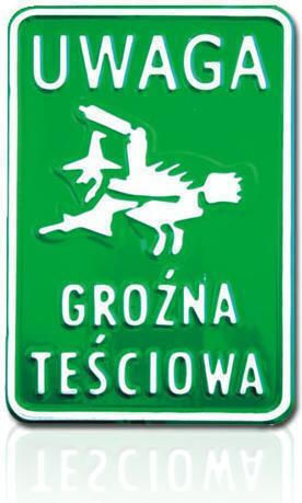 Sign 15*20cm Warning Dangerous Mother-in-law Tab M P24