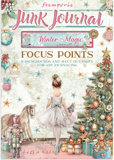 Junk Journal Focus Point Cut-outs Backgrounds Winter Magic