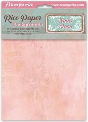 Set 8 Reispapier Decoupage Stamperia 10.5×14.8c...