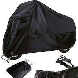 Husă Impermeabilă Pentru Motocicletă 230x130cm Protecție Uv Mărime L Neagră Protecție Absolută