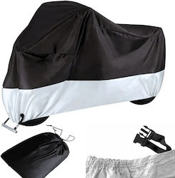 Husă Impermeabilă pentru Motocicletă 230x130cm Protecție UV Argintie Mărime L