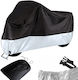 Waterproof Motorcycle Cover 230x130cm Uv Protection Silver Size L