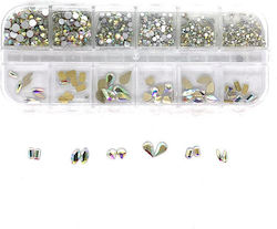 3D Swarovski Type Nail Strass Case
