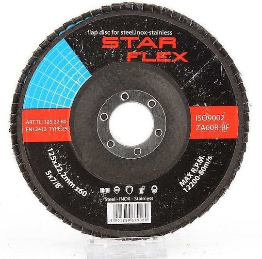 Psg Star Flex T29 Flap Disc 125-22 Grit 60 Inox Tli1252260