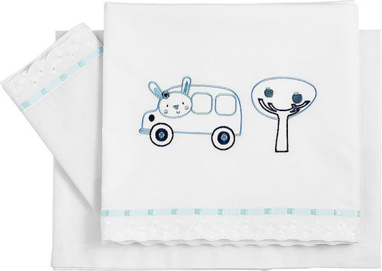 O Kosmos tou Morou Set Car Hellblau 120x180cm
