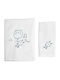 O Kosmos tou Morou Set of Baby Towels 2pcs Fly Me Mint