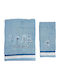 O Kosmos tou Morou Set of Baby Towels 2pcs Family Family Light Blue