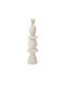 Decorative Tabletop Polyresin Ecru 11.5x11.5x48.5cm 819-01927 Estheti