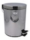 Sidirela E-0265 Inox Badezimmer Mülleimer 12lt Silber