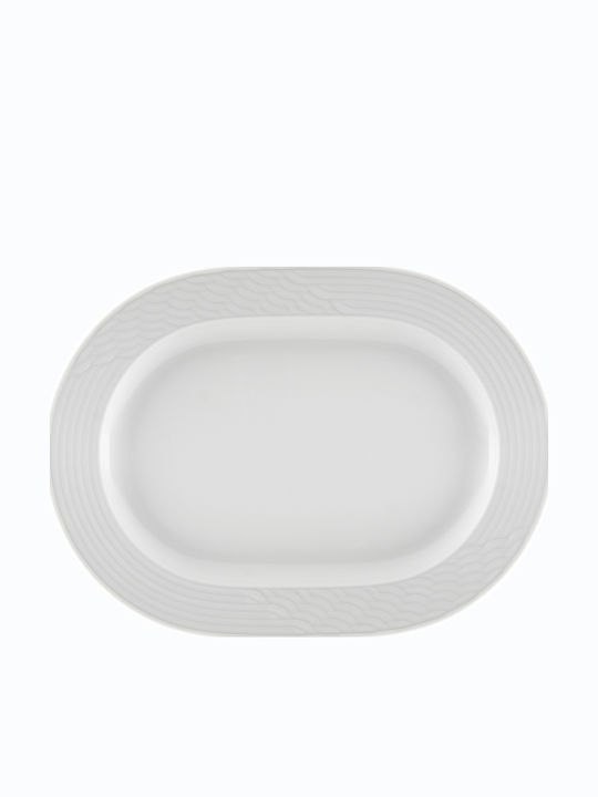 Ionia Ikaros Serving Platter Oval Porcelain White