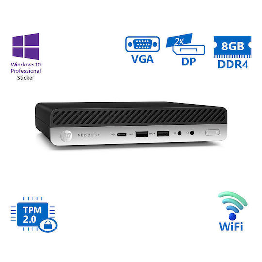 HP ProDesk 600G3 DM WiFi Refurbished Grade A (Core i5-7500T/8GB/320GB HDD/No OS) Repainted