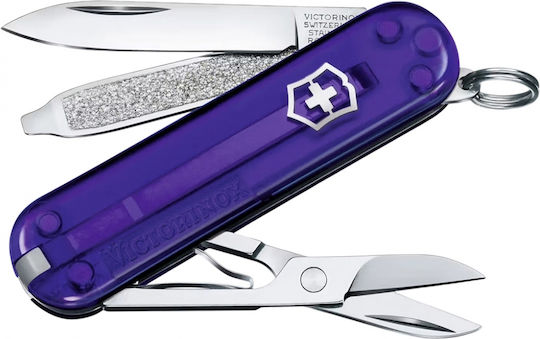 Victorinox Classic Sd Schweizer Armee-Messer Schlüsselanhänger 7 Werkzeuge Blau