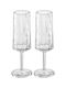 Koziol Club No 14 Set Of Champagne Glasses Made Of Glass Goblets 100ml 2 Pieces