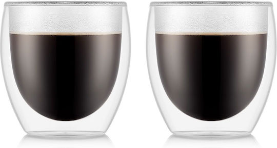Bodum Pavina Set Water / Coffee/Freddo / Cocktail/Drinking Glasses Made of Glass 236.8ml 2 Pieces