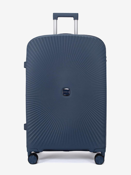 KREAL Valiză de călătorie mare rigidă Dark Blue înălțime 75 cm
