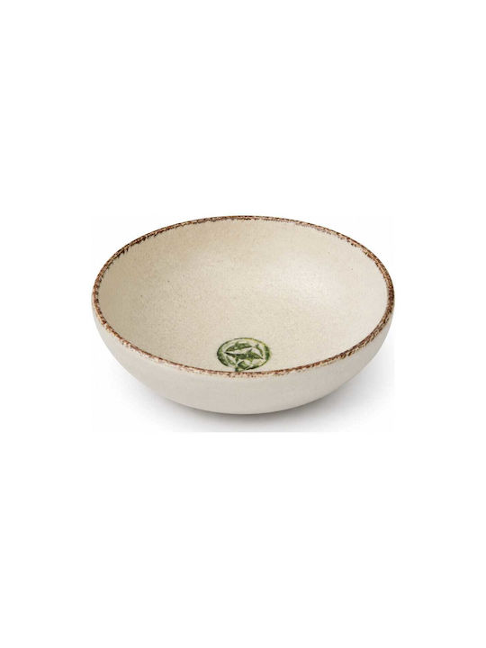 Kutahya Porselen Storia Serving Bowl Round Porcelain Beige 12 Pieces