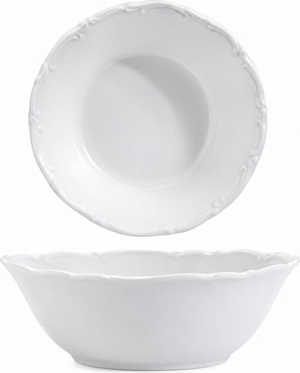 Kutahya Porselen San Marco Serving Bowl Cereal Round Porcelain with Diameter 16cm 6 Pieces