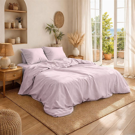 Dimcol Κουβέρτα Πικέ Υπέρδιπλη 225x270εκ. English Rose