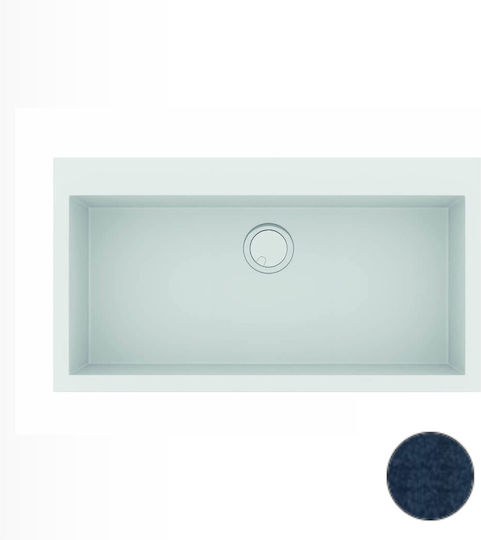 Sanitec Classic 345 Ένθετος από Συνθετικό Γρανίτη Μ86xΠ50cm Granite Blue