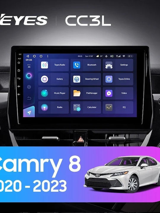 Navigație Auto Asistență AI Teyes CC4 Pro Toyota Camry 8 2020-2023 8+128GB 10.36" QLED Android 13 5G 7.1 DSP CarPlay