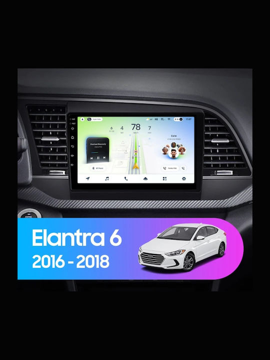 Teyes Cc4l Dts Navigație Auto Hyundai Elantra 6 2015-2018 6+64gb 9" Qled Qualcomm 2ghz Android 4g Bluetooth 5.1 Dsp Variant A