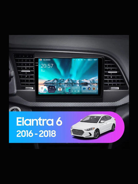 Teyes Cc4 Navigație Auto Hyundai Elantra 6 2015-2018 6+128GB 9.5" QLED Octa-core 2.7GHz Android 4G Bluetooth 5.1 DSP Variantă B