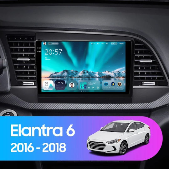 Cc4 Car Navigation Hyundai Elantra 6 2018-2020 6+64gb 9.5" Qled Octa-core 2.7ghz Android 4g Bluetooth 5.1 Dsp Variant B