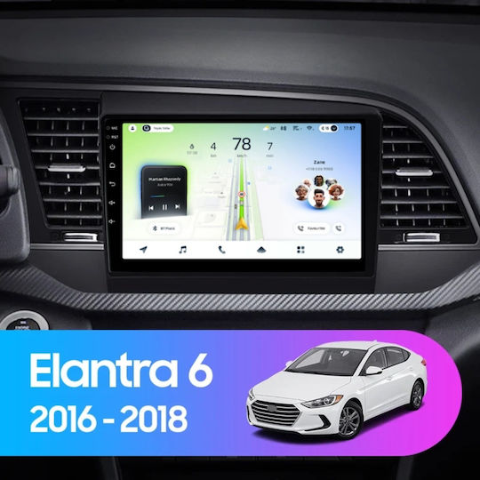 Teyes Cc4l Dts Navigație Auto Hyundai Elantra 6 2015-2018 6+64gb 9" Qled Qualcomm 2ghz Android 4g Bluetooth 5.1 Versiune Dsp B