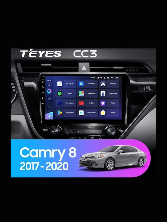 Navigație Auto Asistență Ai Teyes Cc4 Pro Toyota Camry 8 2017-2020 8+128gb 10.36" Qled Android 13 5g 7.1 Dsp Carplay