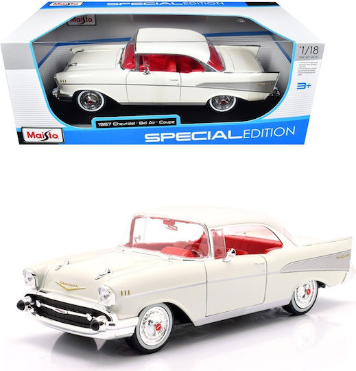 1/18 Chevrolet Bel Air Coupe 1957 Albă